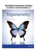 Test Bank for Trigonometry 5th Edition by Cynthia Y&period; Young &ndash; All Chapters 1&ndash;8 &vert; Cynthia Y&period; Young Complete Verified Exam Guide 2026 Instant PDF Download