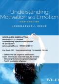 Samenvatting Understanding Motivation and Emotion Johnmarshall Reeve 8e editie 2024 &sol;  9781394219049 &sol; DUTCH-NEDERLADNS