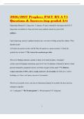2026&sol;2027 Prophecy PACU RN A V1 Questions & Answers &lpar;top graded A&plus;&rpar;