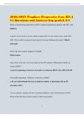 2026&sol;2027 Prophecy Progressive Care RN A V1 Questions and Answers &lpar;top graded A&plus;&rpar;