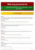 Med surg proctored ati 90&plus; &lpar;Latest 2025-2026 Edition&rpar; 100&percnt; Verified Q&A &plus; Answer Key Solutions