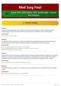 Med Surg Final 140&plus; &lpar;Latest 2025-2026 Edition&rpar; 100&percnt; Verified Q&A &plus; Answer Key Solutions