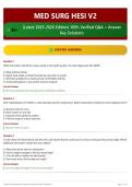 MED SURG HESI V2 50&plus; &lpar;Latest 2025-2026 Edition&rpar; 100&percnt; Verified Q&A &plus; Answer Key Solutions