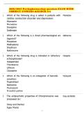2026&sol;2027 Psychopharmacology questions EXAM WITH CORRECT ANSWERS &lpar;GRADED A&plus;&rpar;