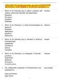 2026&sol;2027 Psychopharmacology questions EXAM WITH QUESTIONS AND CORRECT ANSWERS &lpar;GRADED A&plus;&rpar;