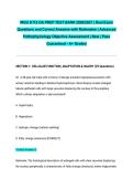 WGU D115 OA PREP TEST BANK 2026&sol;2027 &vert; Real Exam Questions and Correct Answers with Rationales &vert; Advanced Pathophysiology Objective Assessment &vert; New &vert; Pass Guaranteed - A&plus; Graded