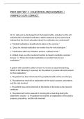 PNM 300 TEST 1 &vert; QUESTIONS AND ANSWERS &vert; VERIFIED 100&percnt; CORRECT&period;