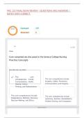 PNC 121 FINAL EXAM REVIEW &vert; QUESTIONS AND ANSWERS &vert; RATED 100&percnt; CORRECT&period;