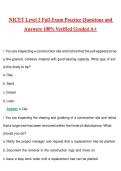 NICET Level 2 Full Exam Actual 2026 &sol; 2027 Questions with Verified Answers Grade A&plus; Guarantee