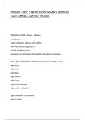 PNM300 - TEST 1 PREP QUESTIONS AND ANSWERS 100&percnt; CORRECT&comma; ALREADY PASSED&period;