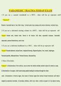 Paramedic Trauma FISDAP Exam Questions & Verified Answers 2025&sol;2026 &vert; Complete Study Guide &vert; EMS Trauma Review & Practice Test