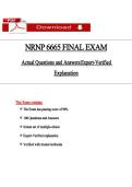 NRNP 6665 FINAL EXAM 2026 PRACTICE QUESTIONS AND 100&percnt; VERIFIED ANSWERS LATEST VERSION &lpar;PASS GUARANTEE&rpar;