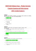 NRNP 6665 Midterm Exam &vert; Actual 2026 &sol; 2027 Questions with Verified Answers Grade A&plus; Guarantee &vert; Walden University