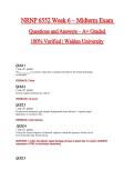 NRNP 6552 Week 6 &ndash; Midterm Exam Actual 2026 &sol; 2027 Questions with Verified Answers Grade A&plus; Guarantee &vert; Walden University