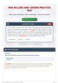 NHA Billing and Coding Practice Test 100&plus; &lpar;Latest 2026 Edition&rpar; 100&percnt; Verified Q&A &plus; Answer Key Solutions