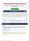 NHA Billing and Coding Specialist 110&plus; &lpar;2026 A&plus; Graded&rpar; Exam-Style Questions   Verified Solutions   Complete Answer Key