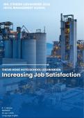 Scriptie Thesis Job Increasing Job Satisfaction - Werktevredenheid Verhogen- Stenden Hoge Hottelschool 