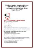 Travel Industry Council of Ontario &lpar;TICO&rpar; Exam Prep Bundle &vert; Full Practice Exams & Answer Key