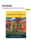 Test Bank for Exploring Lifespan Development 4th Edition by Laura E&period; Berk &mdash; All 19 Chapters &vert; 2&comma;336 Questions with Answers &vert; MCQ &plus; Essays
