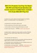 2026 CNA Prometric Test Prep Test Bank 1  with 350 Latest Real Exam Questions and  Correct Answers&sol; Certified Nurse Assistant &ndash;  CNA Exam 2026-2027 Prep Test