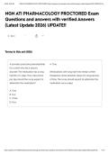 NGN ATI PHARMACOLOGY PROCTORED Exam Questions and answers with verified Answers &lpar;Latest Update 2026&rpar; UPDATE&excl;&excl;