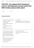 WGU D115 - OA readiness EXAM Questions & Answers&comma; Well Elaborated &vert; Already Verified Test &vert;100&percnt; Verified solutions &vert;2026 Latest&excl;&excl;