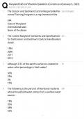 Maryland E&S Certification Questions &sol; January 2023 Update &sol; Study Guide 2025 &sol; Practice Test &sol; Score 100&percnt;