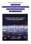 Solution Manual for Operations and Supply Chain Management 16th Edition by Jacobs & Chase &ndash; Complete Answers for All 22 Chapters