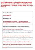 SIDA Badge Questions&vert;&vert;&vert;&vert; Most Recent Exam Actual Complete  Real Exam Questions And Correct Answers &lpar;Verified Answers&rpar;  Already Graded A&plus; &vert; Guaranteed Success&excl;&excl; Newest Exam &vert;&vert; Just  Released&excl;&excl; 