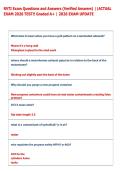 RVTI Exam Questions and Answers &lpar;Verified Answers&rpar; &vert;&vert;ACTUAL  EXAM 2026 TEST&excl;&excl; Graded A&plus; &vert; 2026 EXAM UPDATE 
