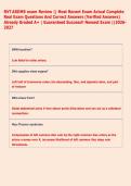 RVT ARDMS exam Review &vert;&vert; Most Recent Exam Actual Complete  Real Exam Questions And Correct Answers &lpar;Verified Answers&rpar;  Already Graded A&plus; &vert; Guaranteed Success&excl;&excl; Newest Exam &vert;&vert;2026 2027 