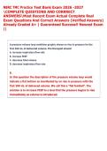 NBRC TMC Practice Test Bank Exam 2026 -2027  COMPLETE QUESTIONS AND CORRRECT  ANSWERSMost Recent Exam Actual Complete Real  Exam Questions And Correct Answers &lpar;Verified Answers&rpar;  Already Graded A&plus; &vert; Guaranteed Success&excl;&excl; Newest Exam  &vert;&vert;