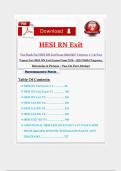 Test Bank For HESI RN Exit  Exam 2026&sol;2027 Versions 1&ndash;7  & Past Papers For HESI RN  Exit Exams From 2018 