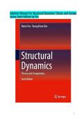 Solution Manual for Structural Dynamics Theory and Computation 6th Edition by Mario Paz &ndash; Complete Step-by-Step Solutions for All Chapters