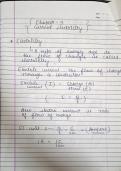 Class 12th chapter 3 current electricity notes 