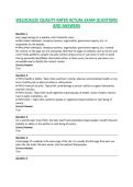 WELOCALIZE QUALITY RATER ACTUAL EXAM QUESTIONS AND ANSWERS  