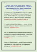 NURS 327 EXAM 1 LATEST 2026-2027 ACTUAL EXAM WITH  COMPLETE QUESTIONS AND CORRECT DETAILED ANSWERS &lpar;100&percnt;  VERIFIED ANSWERS&rpar; &vert;ALREADY GRADED A&plus;&vert; &vert;&vert;PROFESSOR  VERIFIED&vert;&vert; &vert;&vert;BRANDNEW&excl;&excl;&excl;&vert;&vert;
