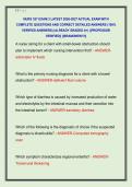 NURS 327 EXAM 3 LATEST 2026-2027 ACTUAL EXAM WITH  COMPLETE QUESTIONS AND CORRECT DETAILED ANSWERS &lpar;100&percnt;  VERIFIED ANSWERS&rpar; &vert;ALREADY GRADED A&plus;&vert; &vert;&vert;PROFESSOR  VERIFIED&vert;&vert; &vert;&vert;BRANDNEW&excl;&excl;&excl;&vert;&vert;