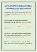 NURS 327 FINAL EXAM LATEST 2026-2027 ACTUAL EXAM WITH  COMPLETE QUESTIONS AND CORRECT DETAILED ANSWERS &lpar;100&percnt;  VERIFIED ANSWERS&rpar; &vert;ALREADY GRADED A&plus;&vert; &vert;&vert;PROFESSOR  VERIFIED&vert;&vert; &vert;&vert;BRANDNEW&excl;&excl;&excl;&vert;&vert; 