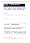 CIA Part 1&colon; Control&colon; Types & Techniques
