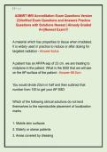 ASMIRT MRI Accreditation Exam Questions Version  2&vert;Verified Exam Questions and Answers Practice  Questions with Solutions Newest &vert; Already Graded  A&plus;&vert;&vert;Newest Exam&excl;&excl;&excl;