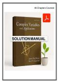 solutions manual Complex variables and applications &lbrack;9th ed&period;&rsqb; By Brown