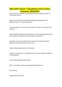 Nurs 663- Exam 1 Questions and Correct Answers 2026&sol;2027