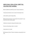 NR293 EXAM 2 2026 ACTUAL SCRIPT FULL SOLUTION STUDY MATERIAL