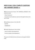 NR293 EXAM 2 2026 COMPLETE QUESTIONS AND ANSWERS GRADED A&plus;