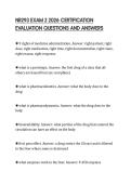 NR293 EXAM 2 2026 CERTIFICATION EVALUATION QUESTIONS AND ANSWERS