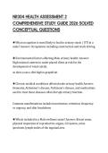 NR304 HEALTH ASSESSMENT 2 COMPREHENSIVE STUDY GUIDE 2026 SOLVED CONCEPTUAL QUESTIONS