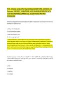 HESI Medical-Surgical Nursing Test &ndash; Questions&comma; Answers&comma; and Rationales &ndash; Comprehensive Exam Review Material LATEST UPDATE