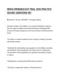 NR503 EPIDEMIOLOGY FINAL 2026 PRACTICE SOLVED QUESTIONS SET