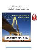 Solutions Manual for Analysis for Financial Management 13th Edition by Higgins Koski Mitton &ndash; All Chapters &lpar;1-9&rpar; Answered